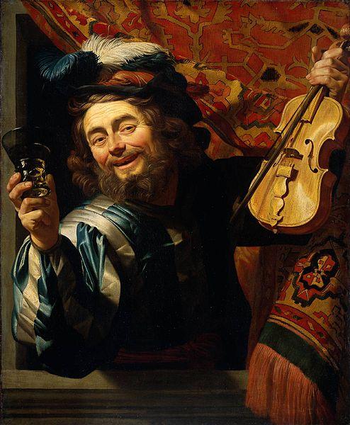 Gerrit van Honthorst Merry Fiddler oil painting image